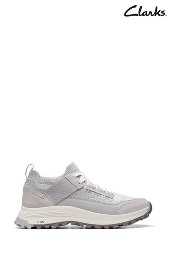 Clarks Grey Combi ATL Trek Knit WP Shoes (969716) | £100