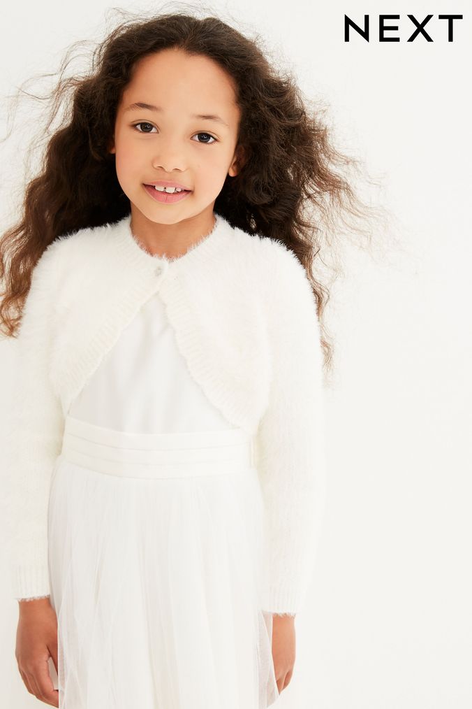 Girls Occasion Cardigans Embellished Fluffy Cardigans Next UK