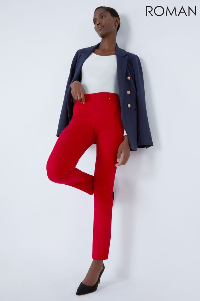 Buy Women s Red Jeggings Jeans Online Next UK