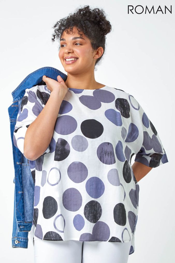 Romans plus size clearance tops