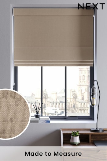 Natural Linen Made To Measure Roman Blind (970375) | £70
