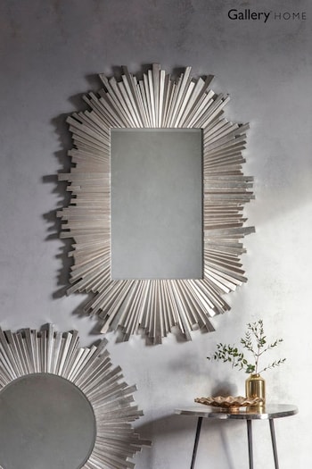 Gallery Home Silver Herzfeld Rectangle Art Deco Mirror (970445) | £160