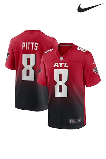 Nike Red NFL Atlanta Falcons Alternate Game Jersey - Kyle Pitts (970505) | £105