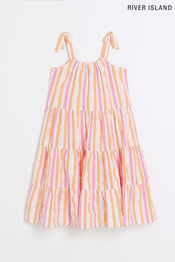 River Island Yellow Girls  Striped Sundress (970776) | £20