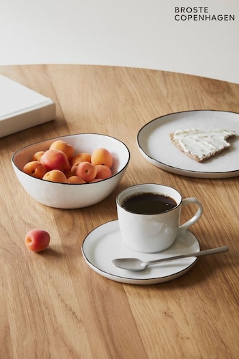Broste Copenhagen White Salt Dinnerware Breakfast Set (970781) | £229
