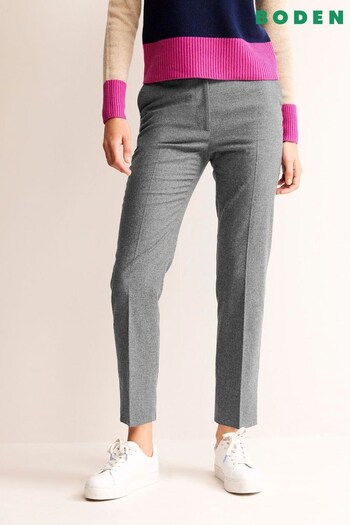Boden Grey Kew Wool Trousers (970784) | £120