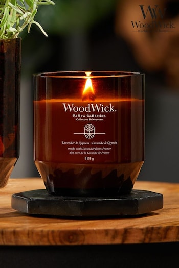 Woodwick Natural ReNew Medium Lavender Cyrpress Scented Candle (970996) | £27