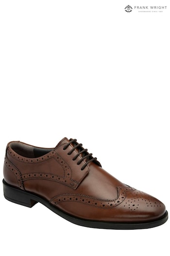 Frank Wright Brown Leather Lace-Up Mens Brogues (971259) | £55