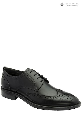 Frank Wright Black Leather Lace-Up Mens Brogues (971262) | £60