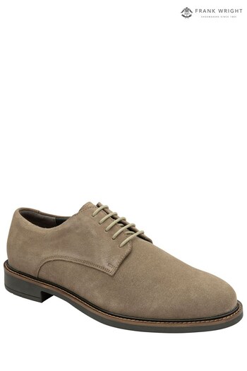 Frank Wright Natural Suede Lace-Up Derby Mens Shoes (971310) | £65