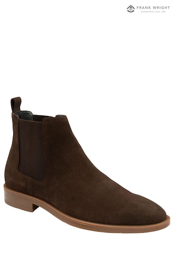 Frank Wright Brown Suede Chelsea Mens Boots (971535) | £65