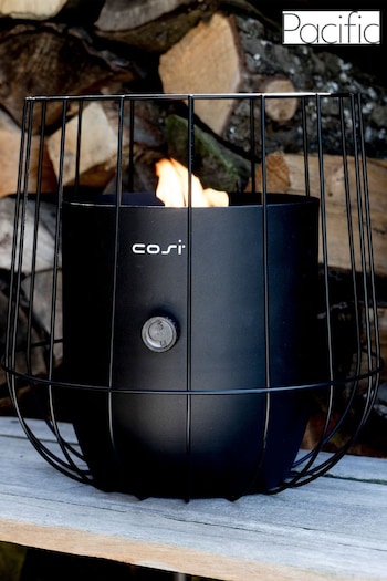 Pacific Black Garden Cosiscoop Basket Fire Pit Lantern (972274) | £170