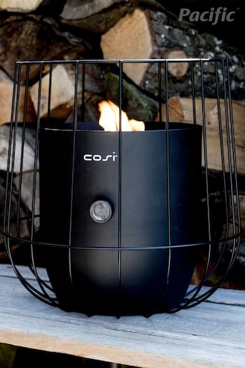 Pacific Black Garden Cosiscoop Basket Fire Pit Lantern (972274) | £170