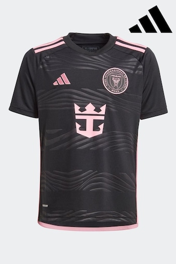 adidas Black MESSI Inter Miami 23/24 Away Jersey Football T-Shirt (972410) | £65
