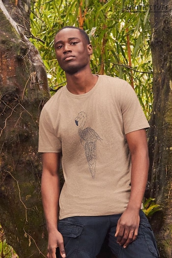 White Stuff Brown Ice Flamingo Graphic T-Shirt (972648) | £28