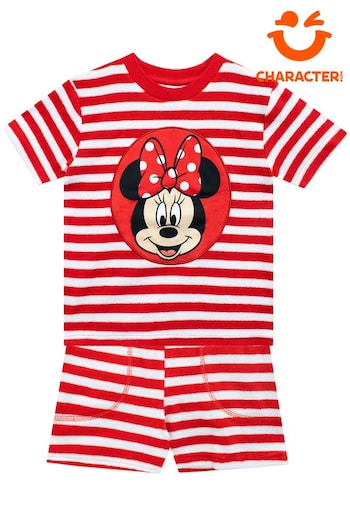 Character Red Minnie Mouse Towelling Two Piece Set (973269) | £19