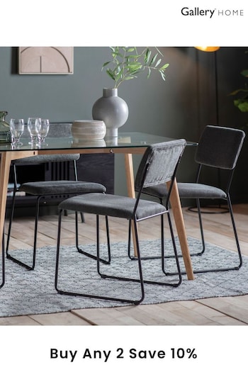 Gallery Home Grey Conway Set of 2 Dining Chairs (974855) | £270
