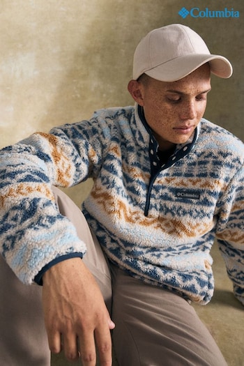 Columbia Blue Rugged Ridge Half Snap Print Fleece (974958) | £60