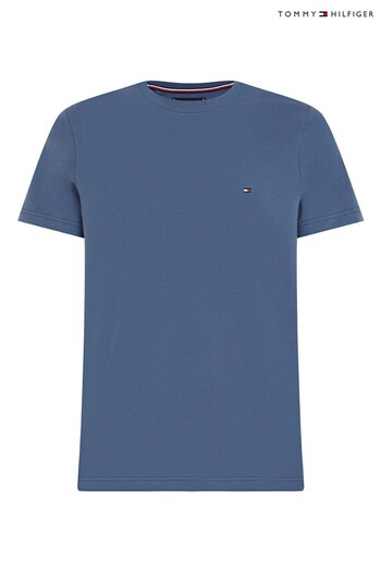 Tommy Hilfiger Blue Big & Tall Slim Fit T-Shirt (975023) | £40