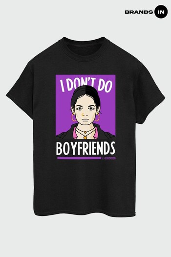 Brands In Black Sex Education I Don't Do Boyfriends Women Black Boyfriend Fit T-Shirt (975272) | £23