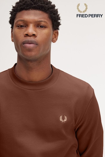 Fred Perry Crew Neck 100% Cotton Sweatshirt (975340) | £90