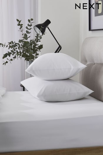 White Cool Touch TENCEL™ lyocell 200 Thread Count Fitted Sheet (975354) | £12 - £24