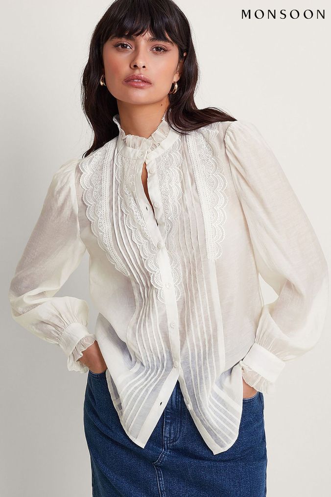High neck blouse discount next