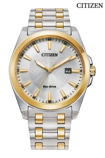 Citizen Gents Silver Tone Eco-Drive Bracelet Watch (975451) | £269
