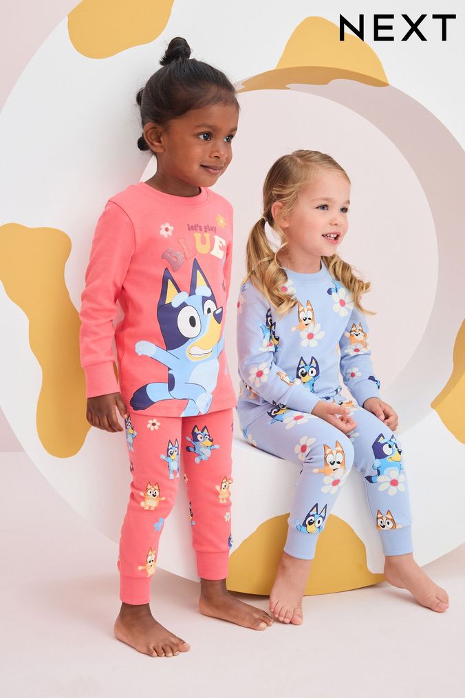 Girls bluey pjs top