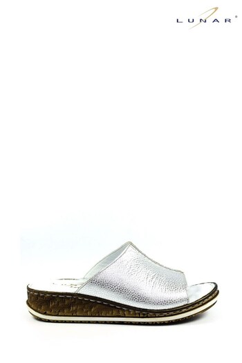 Lunar Silver Magnet Lea. Sandals (975815) | £50