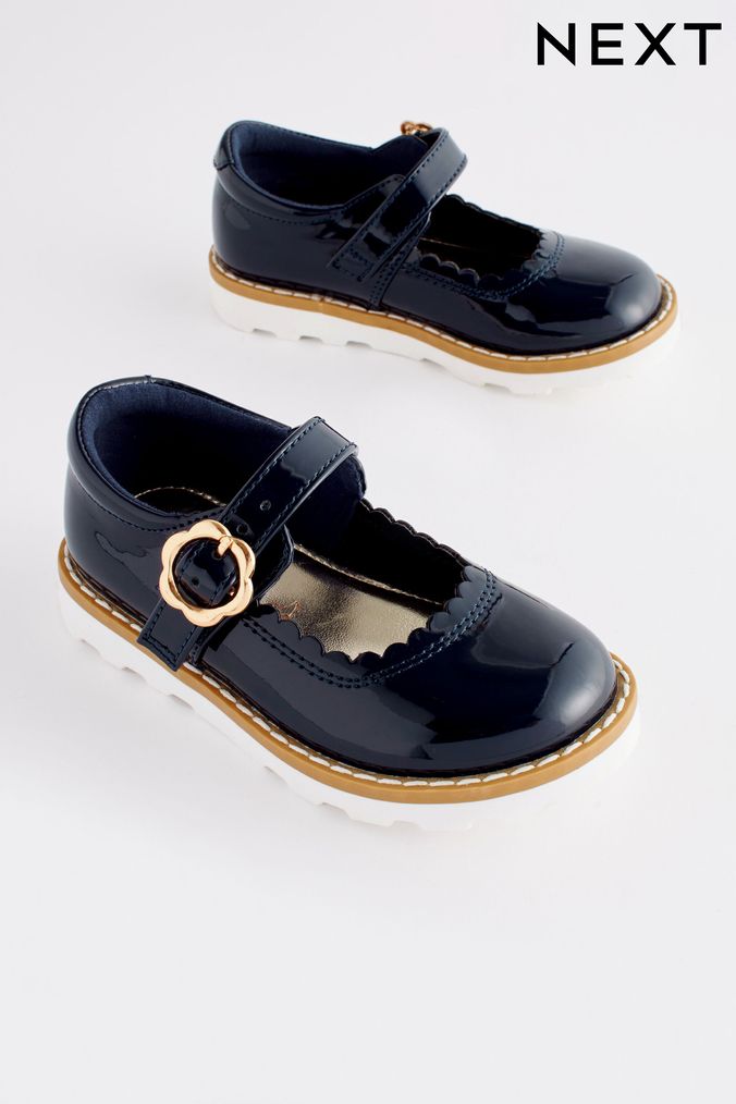 Little girls navy dress on sale shoes