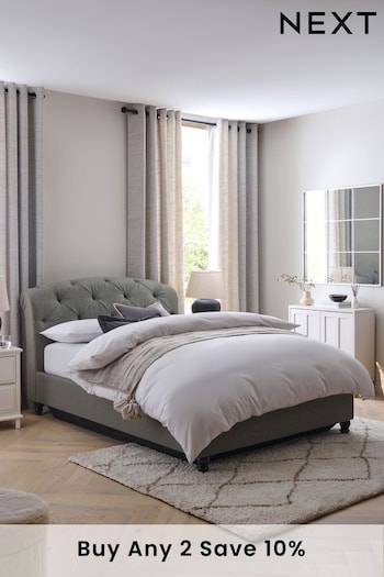 Wool Blend Grey Hartford Collection Luxe Upholstered Ottoman Storage Bed Frame (976546) | £899 - £1,099