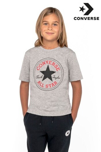 Converse Driftwood Grey Chuck Patch T-Shirt (976587) | £16