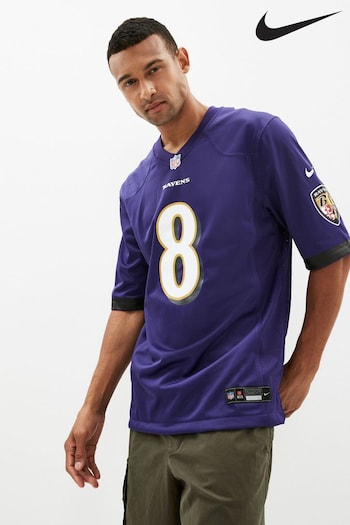 Nike boys Purple Baltimore Ravens Home Game Jersey - Lamar Jackson (976848) | £90
