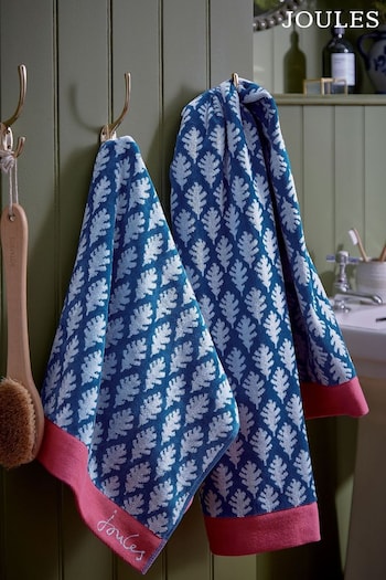 Joules Blue Oak Leaf Towel (977009) | £14 - £40