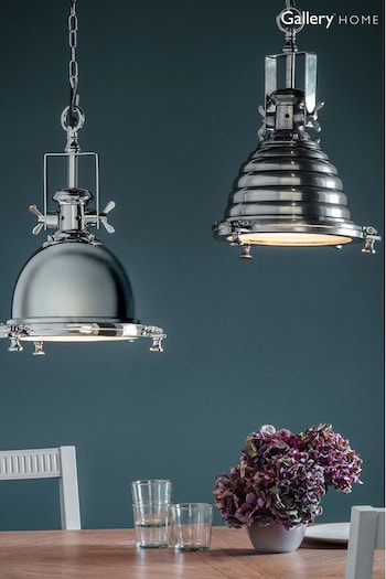 Gallery Home Silver Fents Ceiling Light Pendant (977032) | £222