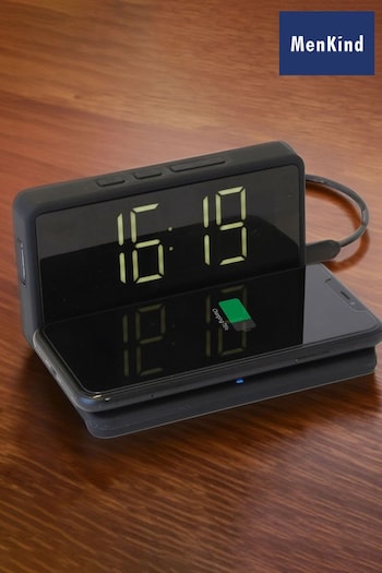 MenKind Wireless Phone Charging Alarm Clock (977465) | £30