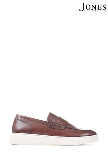 Jones Bootmaker Sal Leather Slip-on Brown Loafers (977566) | £99