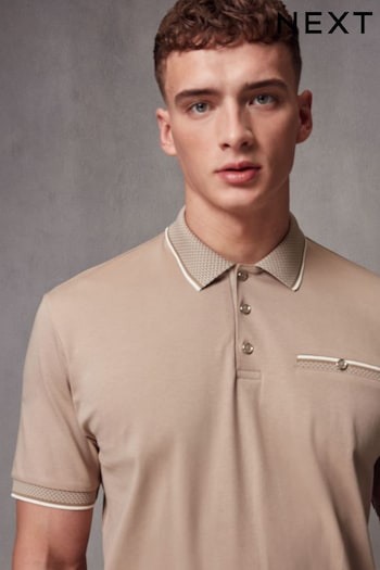 Neutral Short Sleeve Smart Collar Polo Shirt (978171) | £28