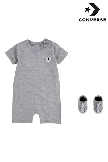 Converse Grey Romper and Bootie Baby Set (978229) | £25