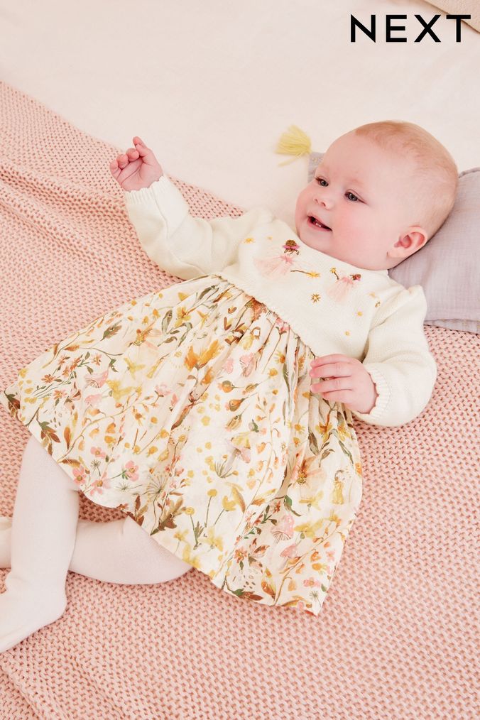 Buy Girls Dresses Cream Newborn Online Next UK
