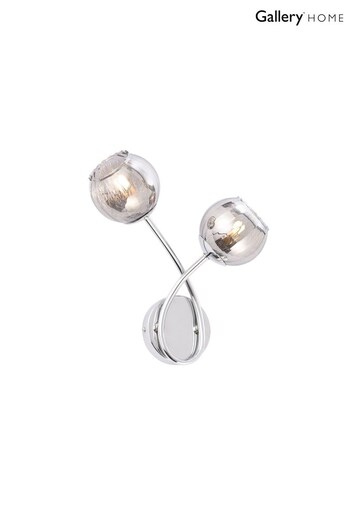 Gallery Home Silver (Metal) Erin Wall Light (979246) | £41