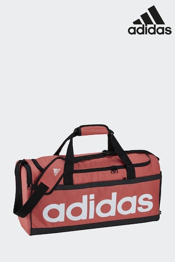 adidas Blush Pink Performance Essentials Linear Duffel Bag Medium (979723) | £30