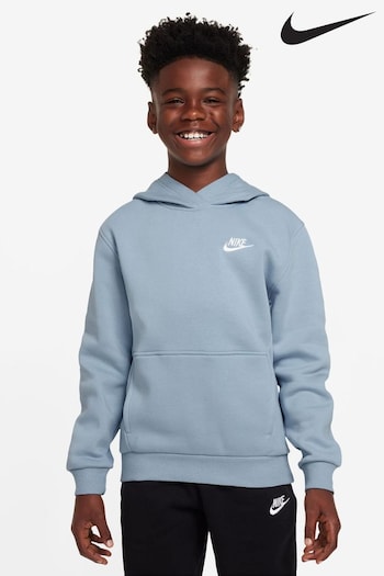 Nike Icon Pale Blue Club Fleece Overhead Hoodie (979805) | £40