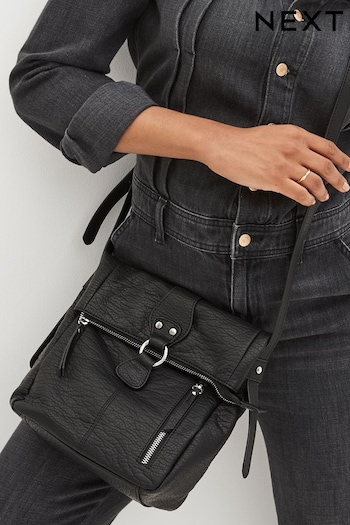 Black Utility Style Messenger Bag (97X616) | £24