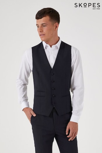Skopes Newman Black Check Suit Waistcoat (980033) | £55