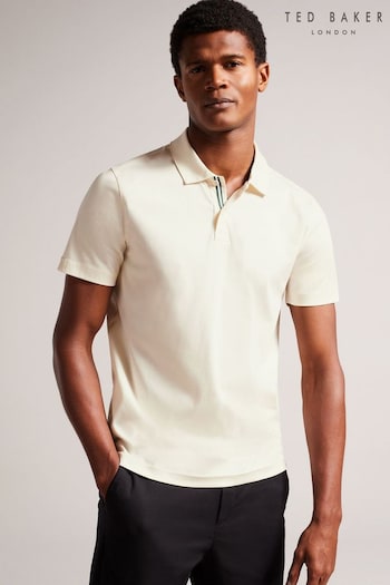 Ted Baker Zeiter White Short Sleeve Slim Soft Touch Polo Shirt (980380) | £65