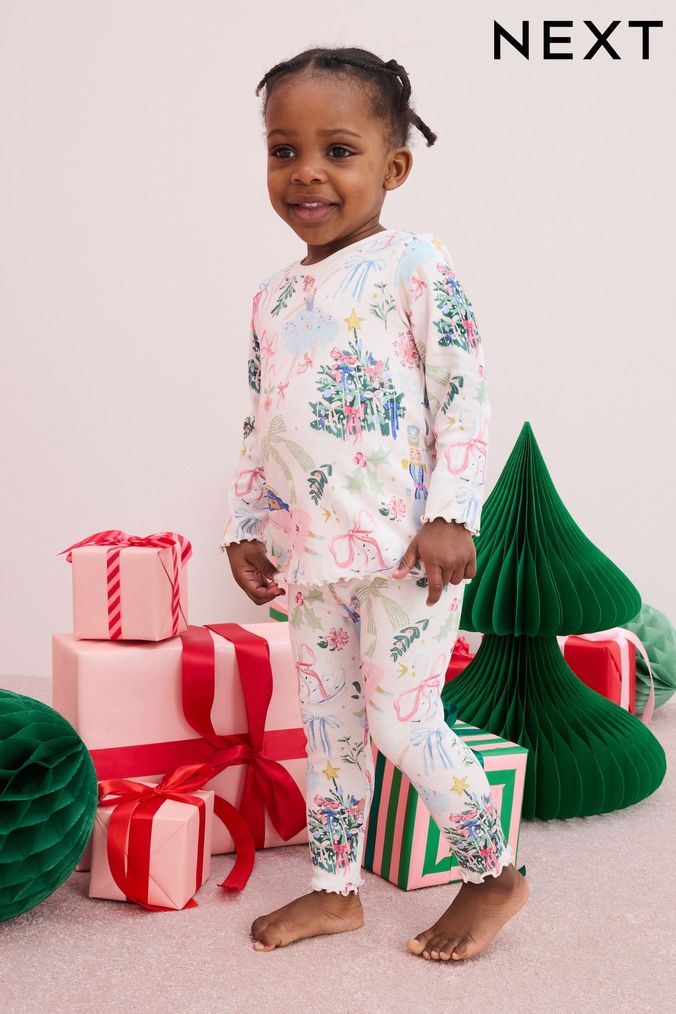 Christmas pajamas little girl discount