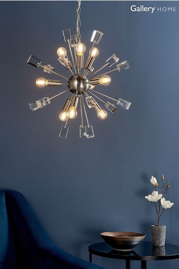 Gallery Home Silver Niro Ceiling Light Pendant (980629) | £196