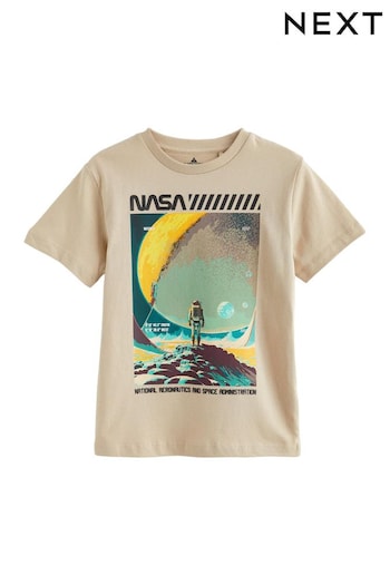 Stone Licensed NASA T-Shirt (3-16yrs) (981222) | £11 - £14